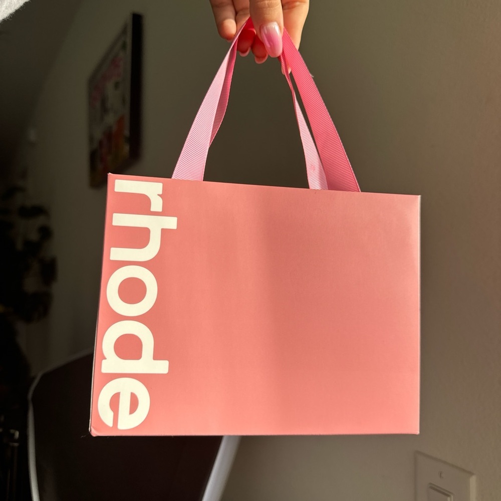 Rhode LA pop up pink bag